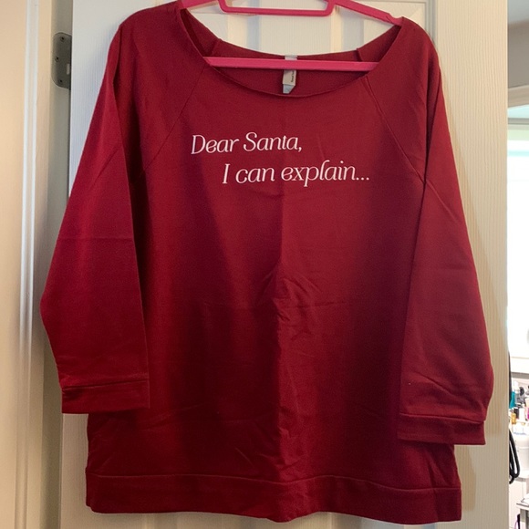 3/4 sleeve slouchy pullover - Picture 1 of 7